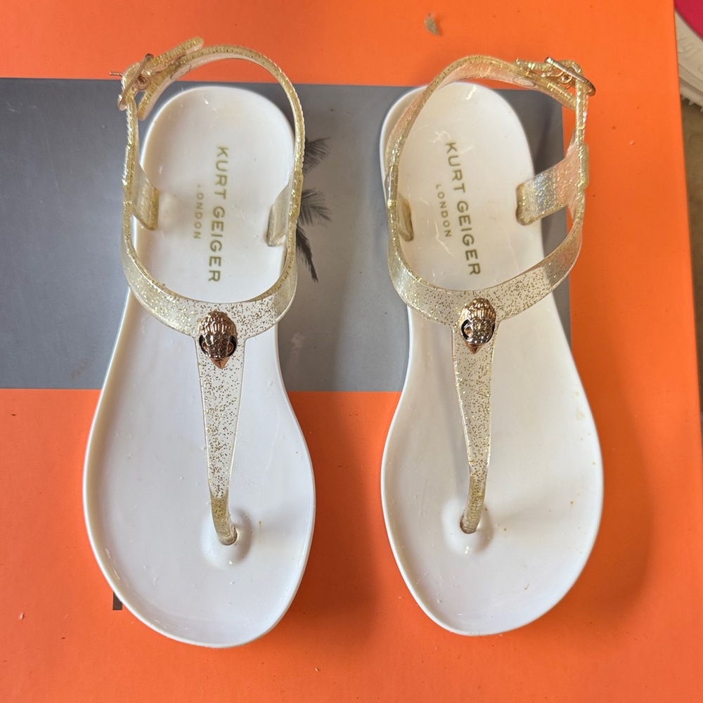 Kurt Geiger Glittering Gold Sandals